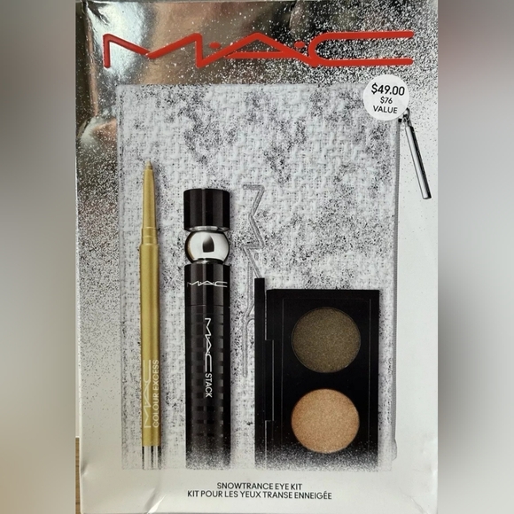 MAC SnowTrance Eye Kit: Excess Color Pencil Liner, Shadow, Mascara & Bag NIB - Picture 3 of 5